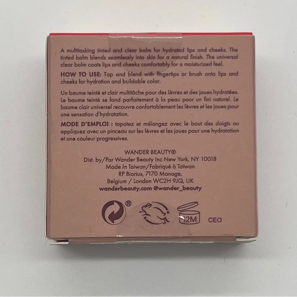 Wander Beauty Double Date Lip and Cheek Balm – Be Mine &‎ Swipe – New in Box